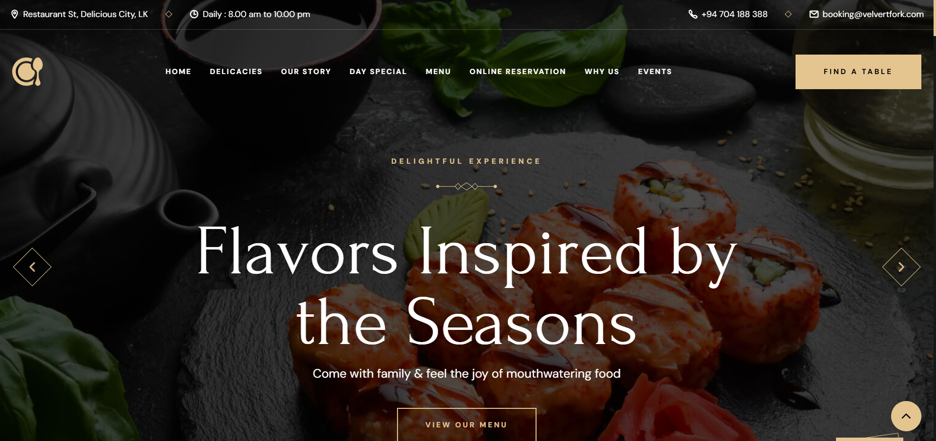GRILLI Restrurant Website
